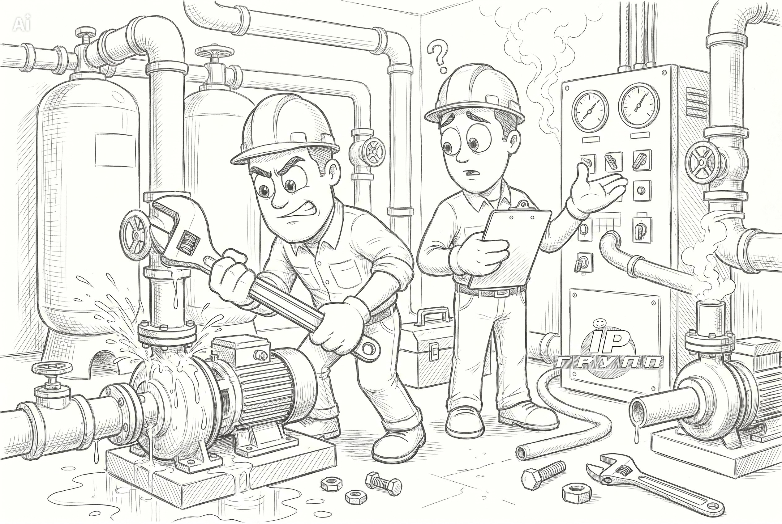 Ремонт станции водоснабжения